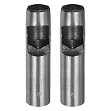 HARFINGTON 2pcs Hollow Punch for Leather 22mm Round