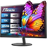ETiansu 22 Inch Computer Monitor FHD 1080p IPS 75Hz FreeSync HDMI Gaming | 75Hz FHD IPS LED Gaming Monitor, 2ms Response, AMD FreeSync, HDMI VGA VESA, sRGB 99%, Eye Care, PC Home Office Display Screen