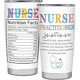 Delsakhula Nurse Practitioner Gifts for Women Nurse Practitioner Week Gift NP Gifts Insulated Stainless Steel Travel Tumbler With Lid 20 OZ