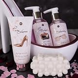 accentra Velvet Luxury Bath Set 6 Pc Ceramic Pump Lotion Shower Gel Spa Gift view 4