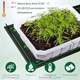 Homme Seedling Heat Mat 10"x20" Waterproof Heating Pad for Germination view 5