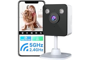 JAIOTlink 2K Cameras for Home Security Indoor, 2.4 & 5Ghz WiFi Baby & Pet Monitor with App, Night Vision, Motion Detection, Two-Way Audio, Smartphone Control Inside Cameras for House