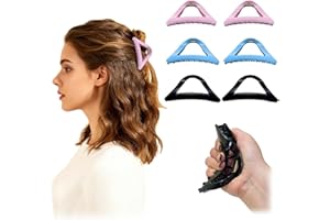 6PCS Claw Clip, Silicone Hair Clips, 2025 New Large Claws Clips for Women Girl Thick Hairs Model is Super Soft Cozy Clipped F