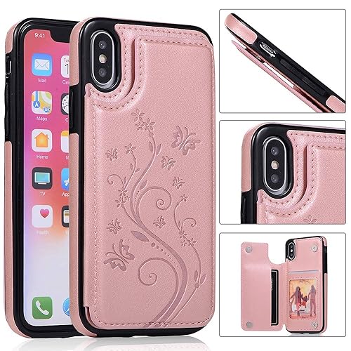 Phone Case for iPhone Xs X 10 10s with Tempered Glass Screen