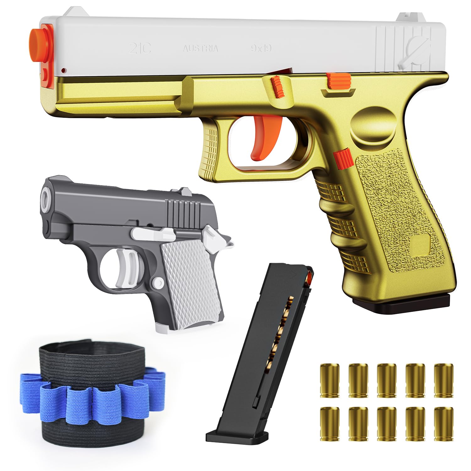 Photo 1 of **ONE PACK**LLESSOO 2 Packs Fidget Toys, Plastic Toy with 10 Shells Can be Loaded but Can't be Fired, Birthday Christmas for Boys Kids Adults