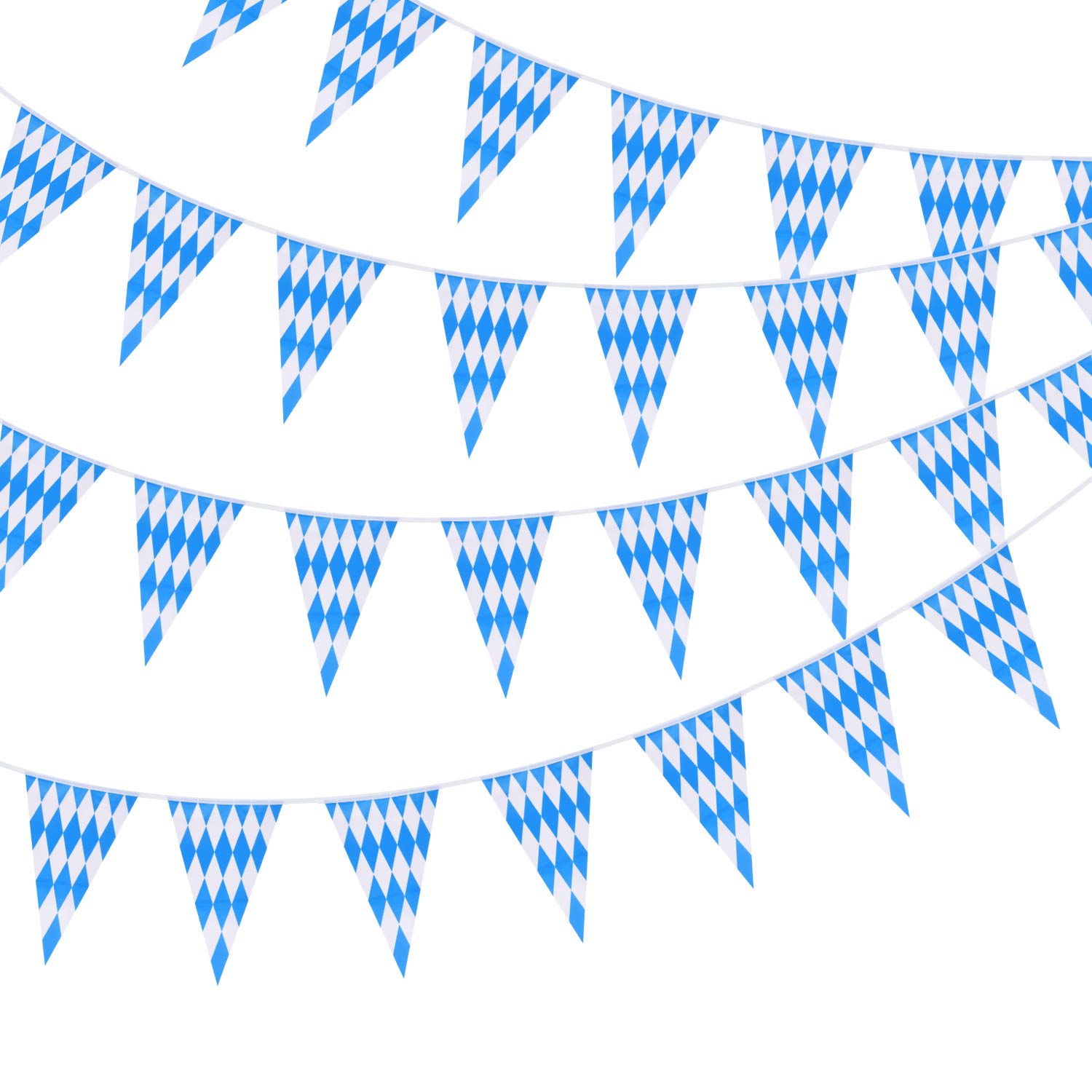 TUPARKA 98 Feet Oktoberfest Bavarian Pennant Banner Flag, Oktoberfest Decorations Octoberfest Party Supplies