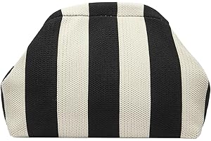 Verdusa Women's Colorblock Clutch Handbags Old Money Casual Bag Oversized Purse