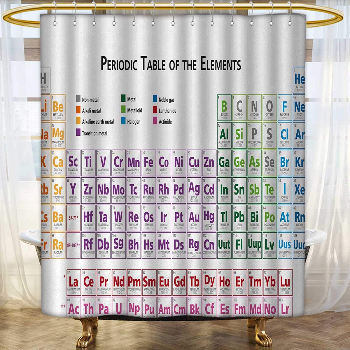 Amazon Com Anhounine Science Fabric Shower Curtains Chemistry