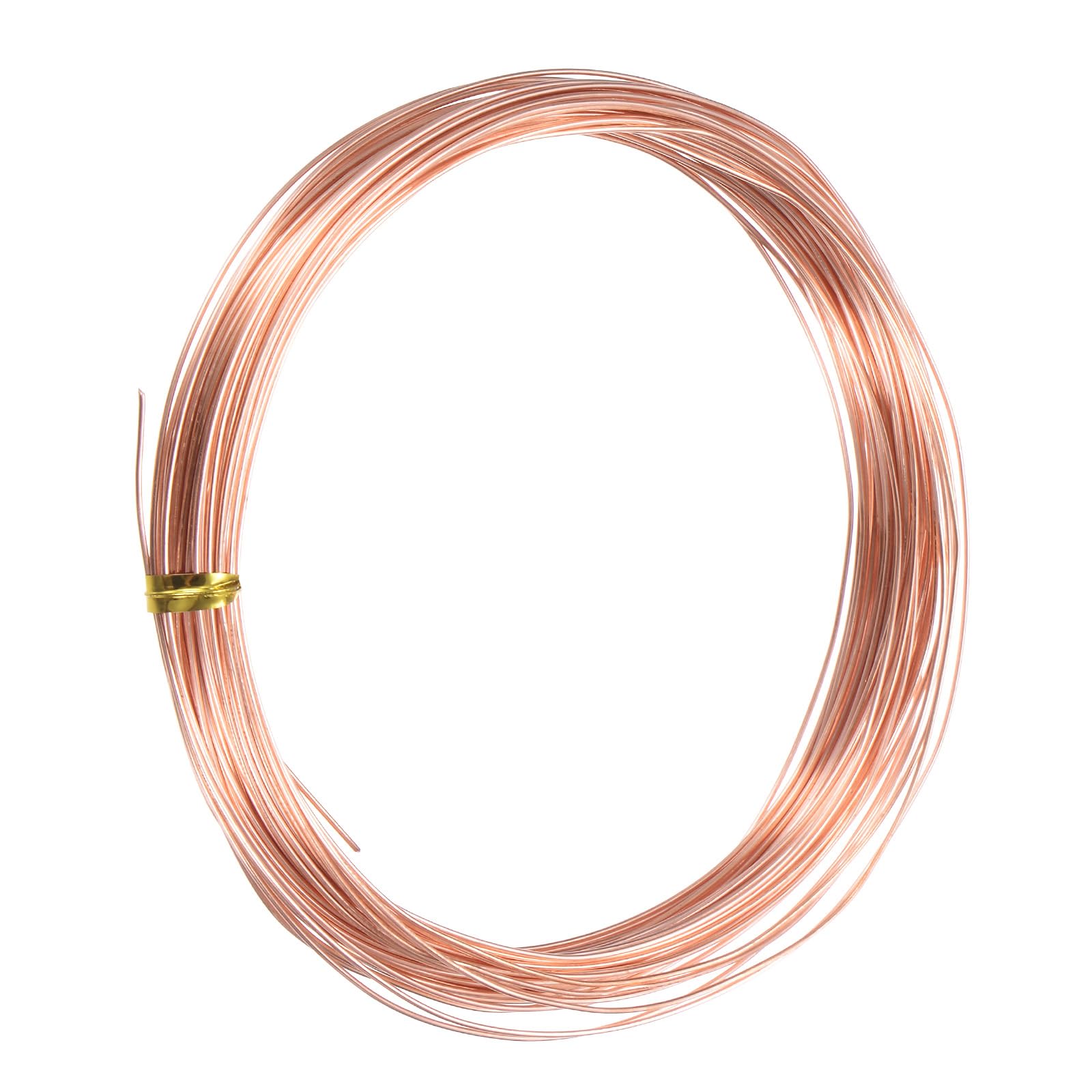M METERXITY 99.9% Soft Copper Wire, 21 Gauge 49FT Pure Copper Wire for DIY Crafting/Jewelry Making/Gardening Plant/Beading, Craft Wire [0.7mm, 15M]