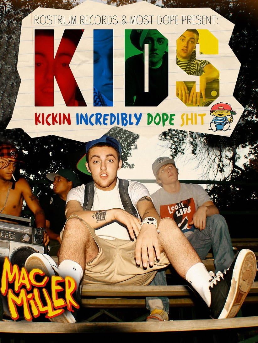Punk Seattle Rapper Mac Miller Kids Music Photo Print 36'X24' Canvas Poster