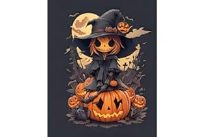 pvoodire Halloween Paint by Numbers Kit for Adults,Halloween Paint by Number on Canvas,Paint by Number Kit Perfect for Gift Home Wall Decor(16x20inch)