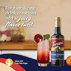 Torani Blood Orange Syrup for Drinks, Flavoring for