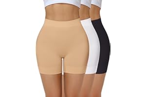 Niceuare Slip Shorts for Under Dresses，Women Anti Chafing Shorts Seamless Boyshort Panties Underwear