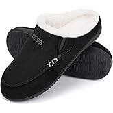 V.Step Orthopedic Arch Support Slippers for Men, Moccasin Loafer Style with Orthotic Support for Plantar Fasciitis, Indoor Outdoor House Slippers for Bedroom Living Room