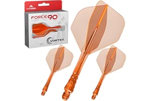 Mission Darts | Force 90 Vortex | Integrated Precision Moulded Dart Flight and Shaft System | Multiple Styles | Multiple Colours.