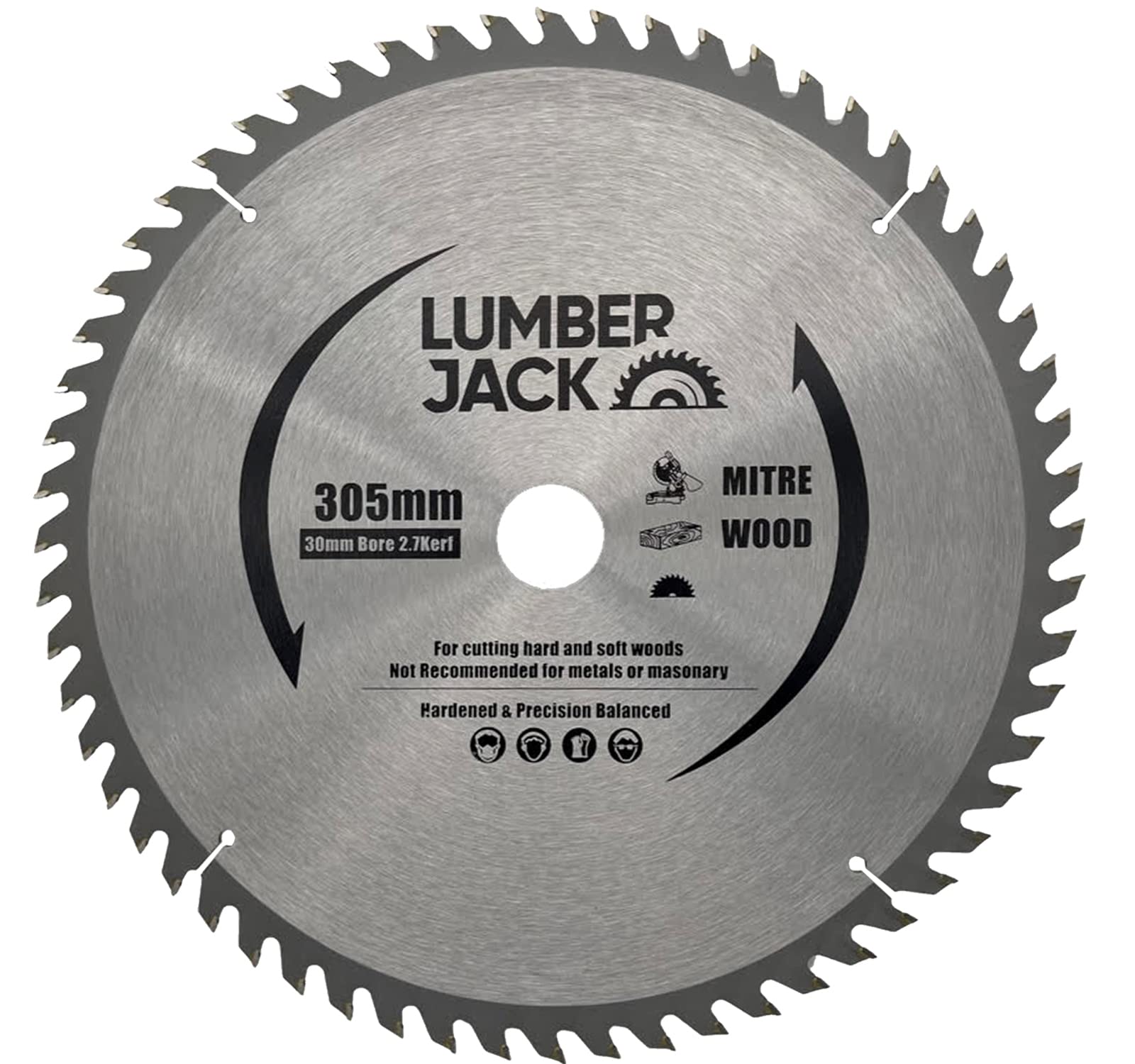 LUMBER JACK TCT Circular Wood Saw Blade 305mm x 30mm 80T for Bosch Makita Dewalt ect