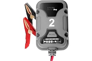 2A 6V/12V Smart Battery Charger GaN Charger– Automatic Maintainer, Trickle Charger & Desulfator with Overcharge Protection & 