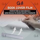 G4GADGET Transparent Self-Adhesive Book Cover Film 33cm x 3m Waterproof view 6