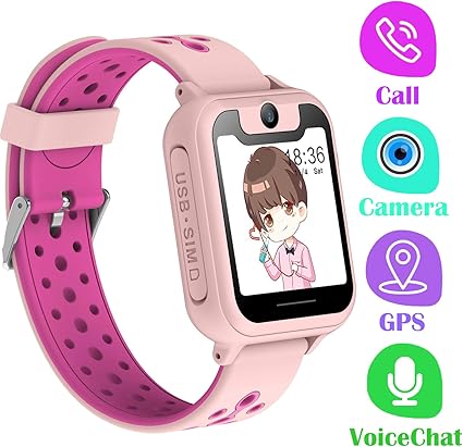 PTHTECHUS Telefono Reloj Inteligente GPS Niños: Amazon.es: Electrónica