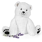 Polar Bear - Microwavable & Weighted Plush Stuffed Animal - Heated Plushie for Warmth - Cute, Soft, Cozy Toy for Adults & Children (Boys, Girls, & Toddlers) by Warm Pals