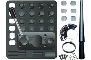 KINGSEESUN Ring Bender Ring Making Tool Ring Bending Tool with Nylon Dies Jewelry Tools Ring Maker Tool Ring Sizer Measuring Tool Ring Mandrel Ring Sizer Guage Ring Sizer Belt