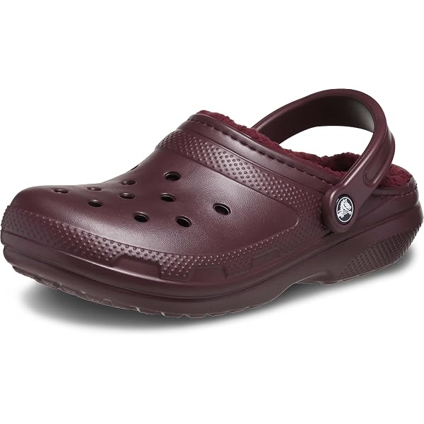 CROCS Brown Classic Lined Clog Shoes Mule Slipper Sherpa Mens Size 8 Womens 10 Crocs Brown Suede Sherpa Lined Mule 2 main image 3