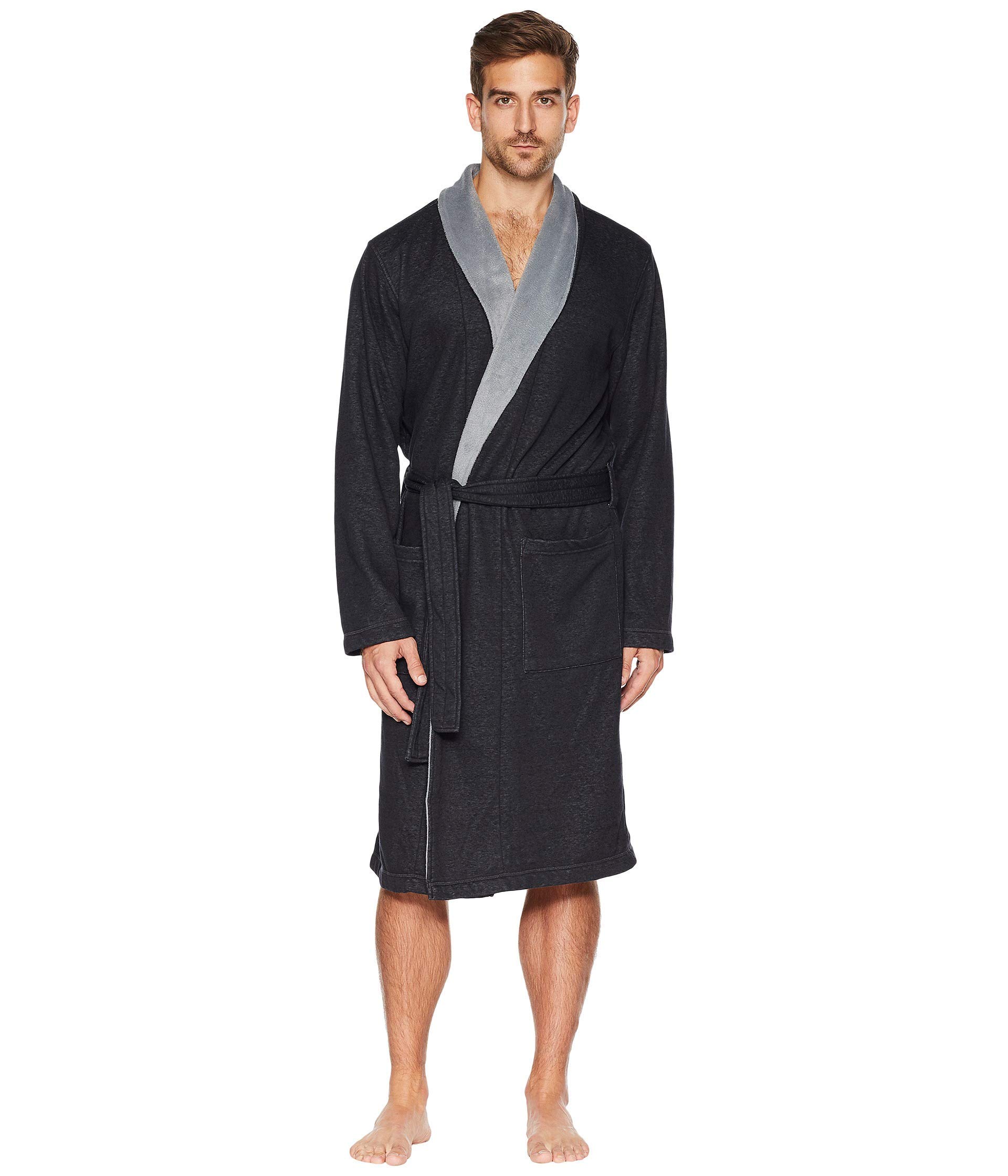 Photo 1 of UGG Men's Robinson Robe, Black Heather, M/L