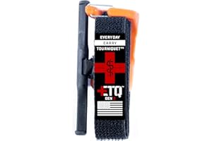 Snakestaff Systems Tourniquet - ETQ Gen 2 Made in The USA | EDC Gear for Trauma Kits, Tourniquet Kits, and Medical Emergency Bags, Orange, Regular (1")