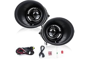 RP Remarkable Power, Fog Light for 2014 2015 Camaro Pair Driving Bumper Lamp, with wiring harness& switch, H11-12V 55W Bulbs Clear Lens FL7081