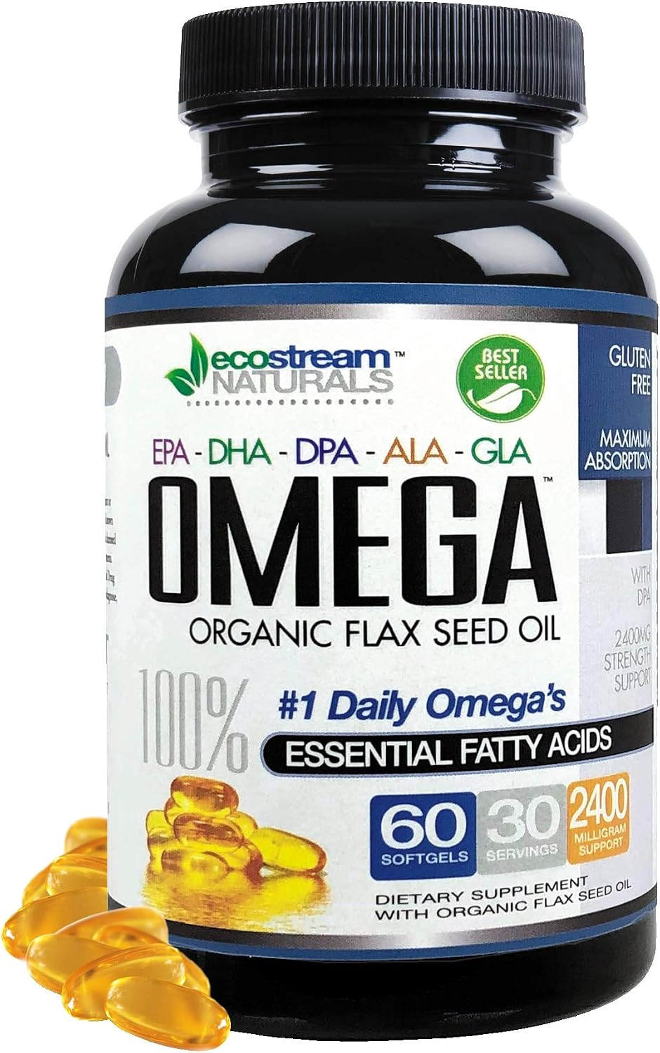 Amazon Com Omega 3 6 9 Blend With Dpa Epa Dha Ala And Gla And