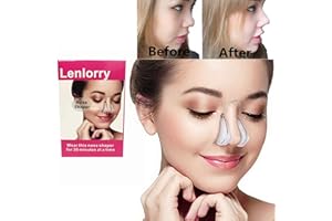 Lenlorry White Nose Shaper Lifter Clip - Beauty Up Lifting Soft Safety Silicone Rhinoplasty Bridge Straightener Corrector Sli