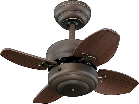 Monte Carlo 4mc20rb Mini 20 Ceiling Fan With Pull Chain For Small