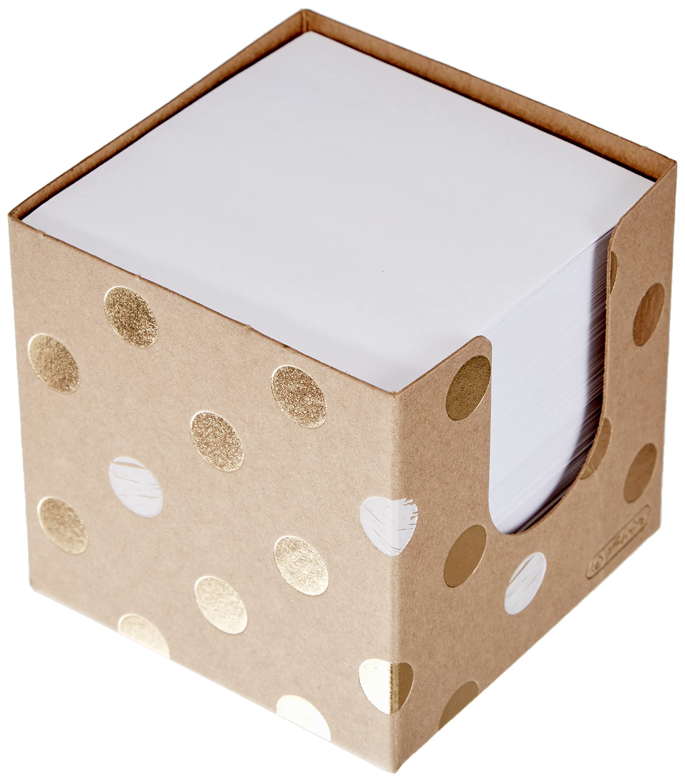 Herlitz Pure Glam Memo Box, 9 x 9 cm, 700 Blank Sheets, Pack of 1