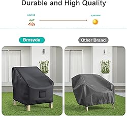 BROSYDA Patio Chair Covers for Outdoor Furniture