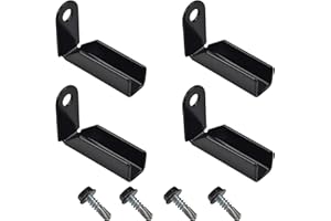 GUARDIAN BUILT Fence Mounting Bracket for 1 in. Square Rails (4-Pack) (Black)