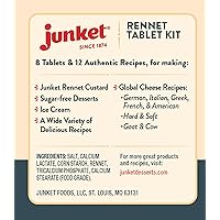 Amazon.com : JUNKET DESSERTS Rennet Tablet Kit, 0.23 OZ : Grocery ...