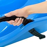 Prosperplast Blue Race Sledge Snow Glitter with Rope Steering Brakes view 4