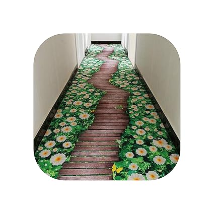 3d Creative Flower Door Mat Plant Carpet Hallway Carpets Bedroom