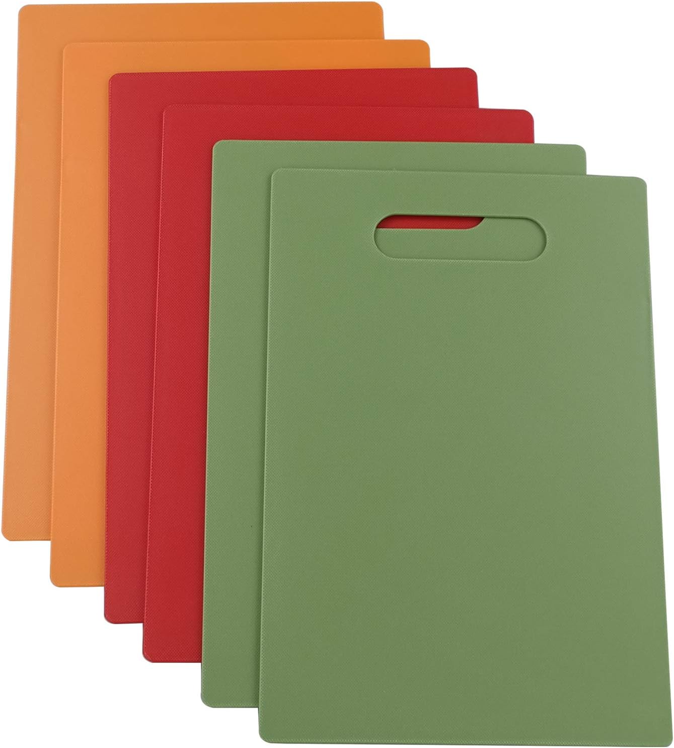 Qsbon 6Piece Small Plastic Cutting Board, Kitchen Chopping