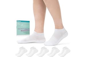 Revosoxs Diabetic Bamboo Socks for Men and Women,5 Pairs Non-Binding Low Cut Diabetic Socks,Loose Socks Size 5-13