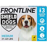 FRONTLINE Shield Flea &amp; Tick Treatment for Medium Dogs 21-40 lbs. Count of 3