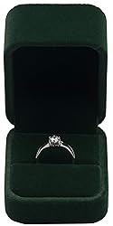 Giftop Velvet Single Ring Box Case Holder for