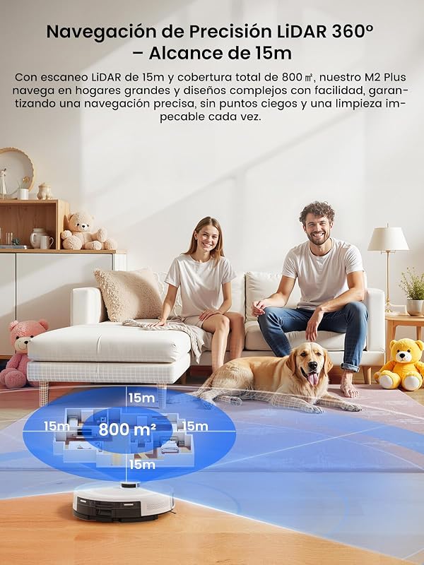 M2L Plus Robô Aspirador e Esfregão com Esvaziamento Automático de Poeira — foto 7 de 8