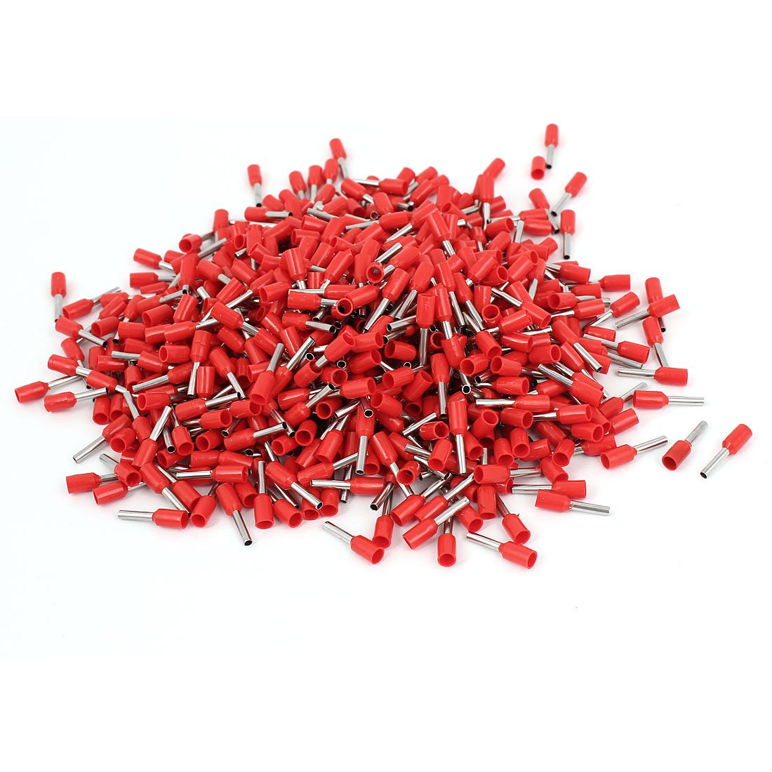 Sourcingmap 1000Pcs E1008 Insulated Cord End Terminal Wire Ferrules Pin 18AWG