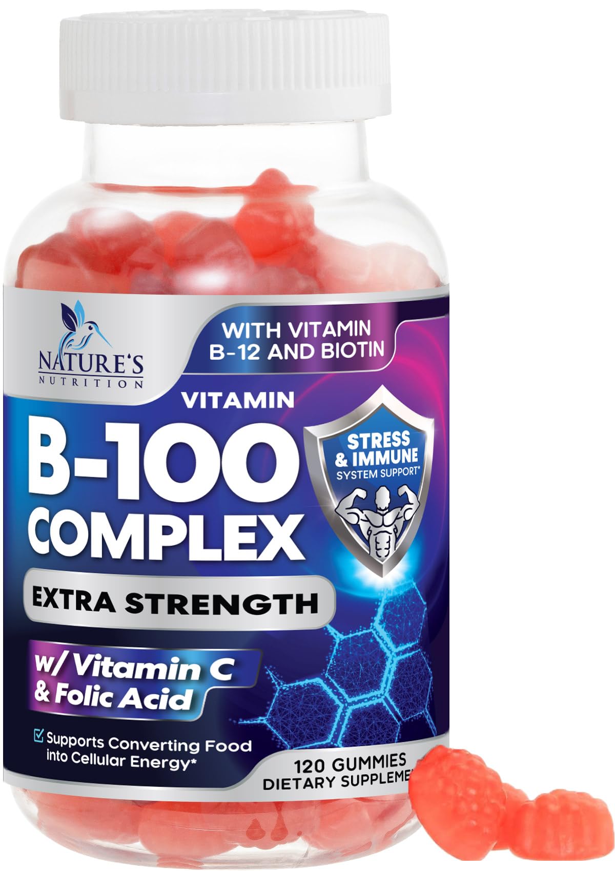 Super B Complex Gummy with Vitamin C & Folic