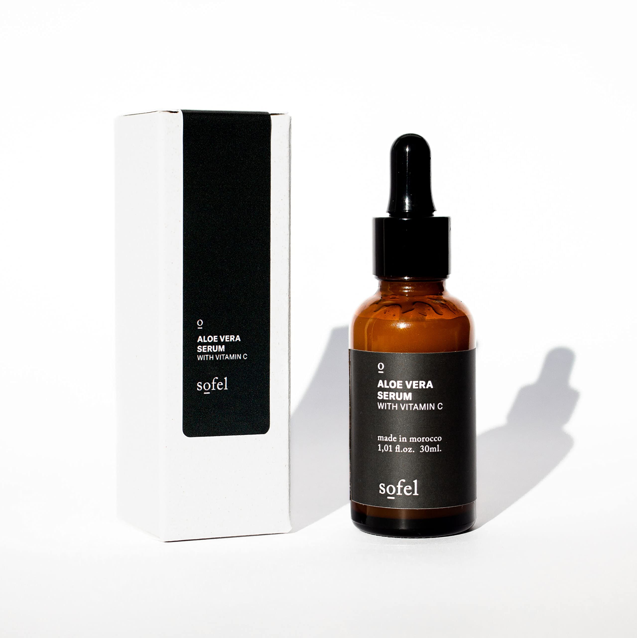 Sofel SERUM 100% Organic I Anti-aging I Multivitamin I Moisturizing I With Prickly Pear, Argan and Neroli Essential Oil I Vegan I Glass Bottle with Dropper I 30 ml.