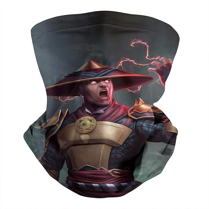 Unisex MortalKombatRaidenAngryGary Neck Face Cover Colorful