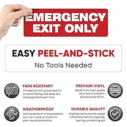 Sticky Expressions | Emergency Exit Only Sign