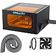 Creality Laser Engraver Enclosure 2.0 with Vent, Isolate Smoke Laser Cutting Machine Protective Cover with Eye Protection, Against Noise,Suitable for Creality or All Laser Engraver,28.3*28.3*15.7inch