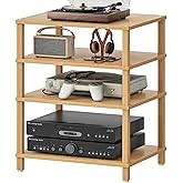Amazon.com: LEVNARY 5-Tier AV Media Cabinet with Grille Door ...